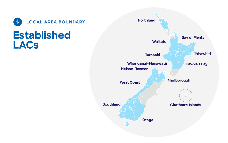 Full Local Area Committee map