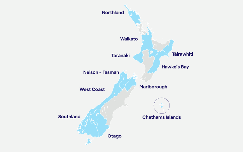 Full Local Area Committee map