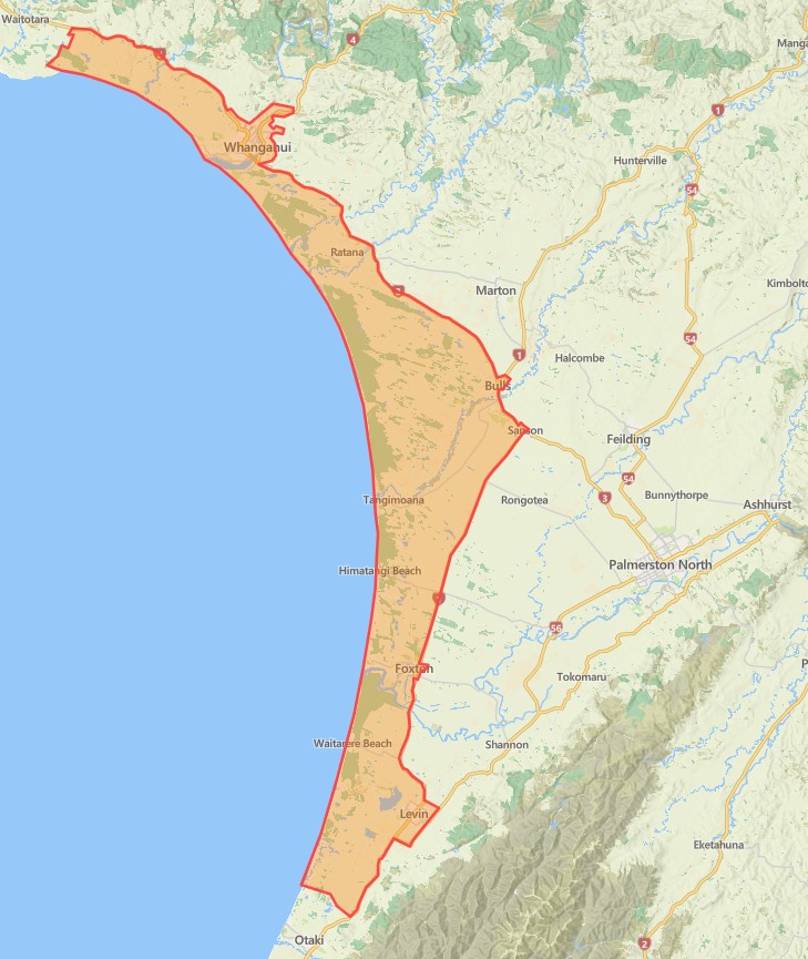 Outdoor fires prohibited in Manawatū-Whanganui coastal areas icon