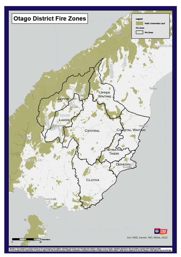 Central Otago and Upper Waitaki move into restricted fire season icon